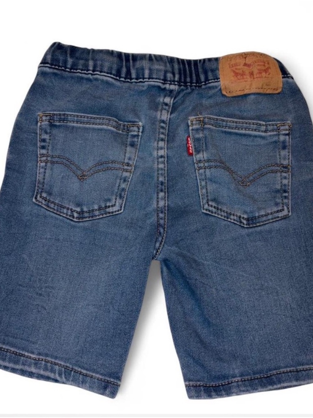 Levi's Kids Blue Denim Shorts with Back Pockets